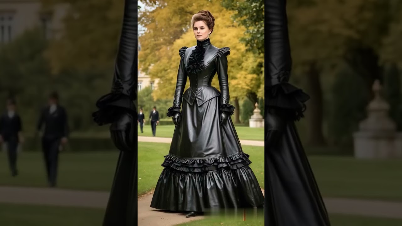 Victorian Elegance: Stunning Leather Bustle Dresses You Must See! 