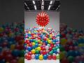 Dropping a Red Hot Spiky Metal Ball into Two Thousand Balloons Filled with Shaving Foam