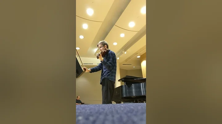 Eugene Howe rehearsal for senior recital