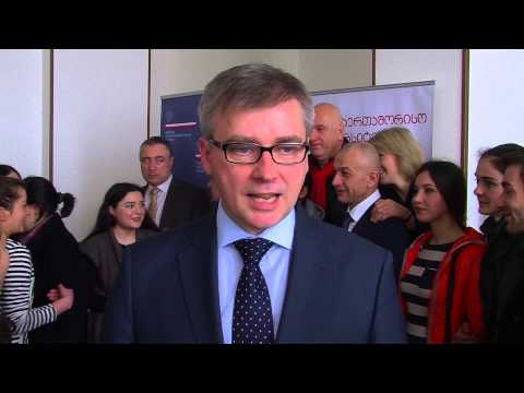 პოლონეთის ელჩის, ანჟეი ჩიეშკოვსკის ვიზიტი კსუ-ში 12.12.2014