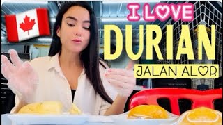 CANADIAN TRIES NEW DURIAN FLAVOURS AT JALAN ALOR • D24 • RED PRAWN • BLACK THORN • MALAYSIA
