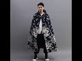 Warm Thick Cloaks Men Big Size Ponchos Vintage Chinese Style Dragon Print Cape Male Autumn WinterJac