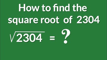 Find square root of 2304 by long division method. @SHSIRCLASSES.
