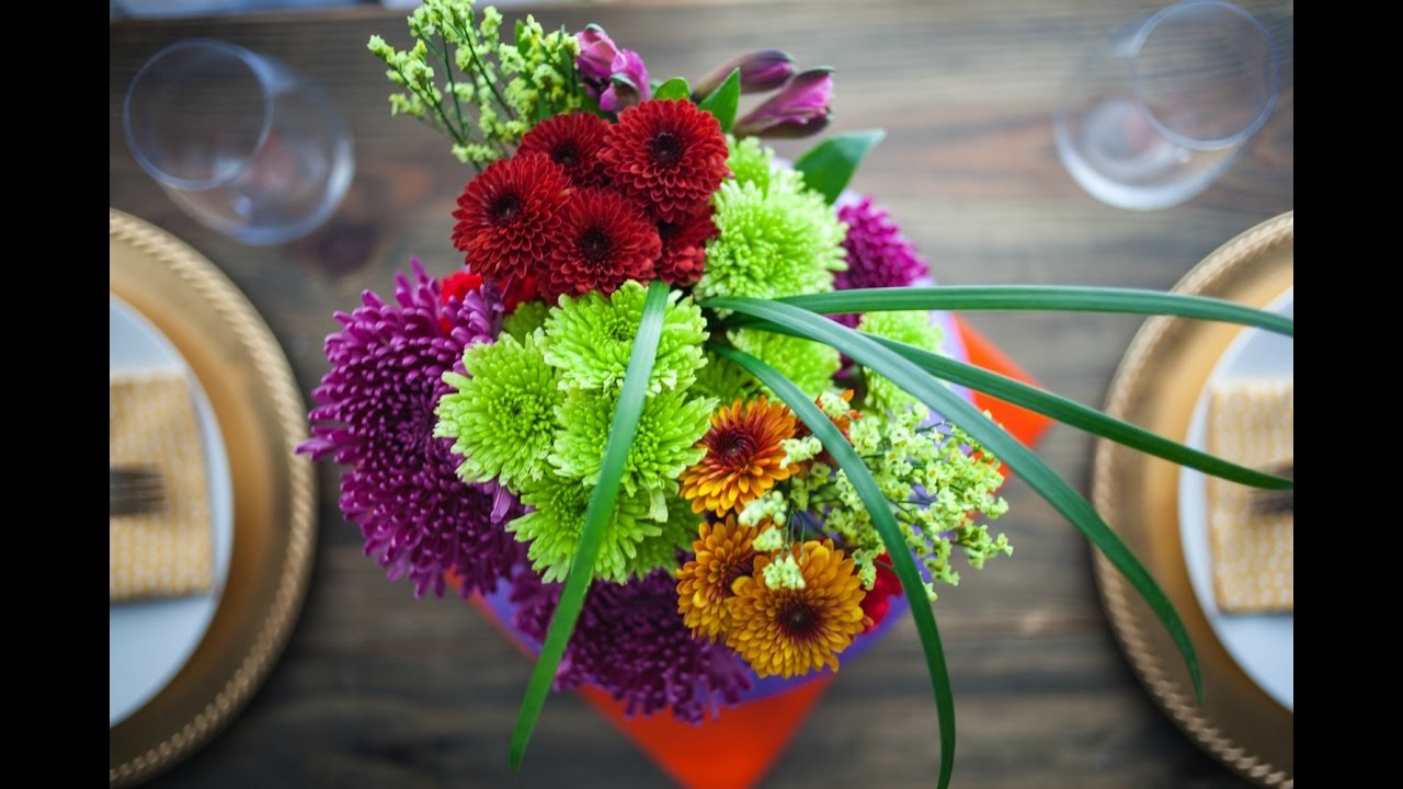 Floral Lantern Centerpiece