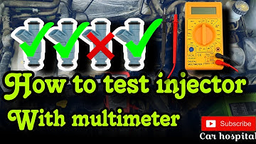 Hoe test ik een injector met een multimeter?