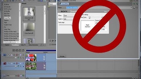 Sony Vegas - Adding Effects Quickly