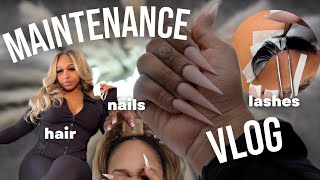 maintenance vlog: hair, nails, lashes, amazon unboxing + more | Ki Cassanova