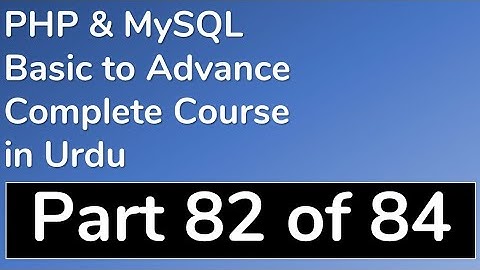 82 How to do graphics work in PHP Part 1 in Urdu - PHP & MySQL Tutorial in Urdu (Basic to Advance)