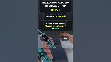 Насколько хорошо вы ДЕЙСТВИТЕЛЬНО знаете игру RUST? LVL-Средн!#shorts #раст #rust #hfcn  #rustshorts