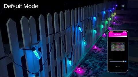 G40 Outdoor String Lights,App/Remote Control RGB LED Patio Lights #HelloFairyAPP #DIY #rgblights
