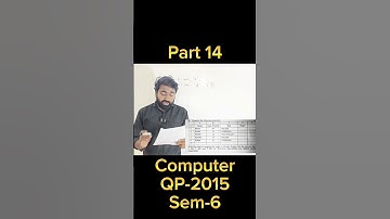 TyBcom Computer sem 6 2015 QP part 14 #tybcom #computer #visualbasic #informationtechnology #excel