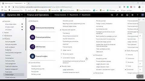 D365 General Ledger Create General Journal Transaction