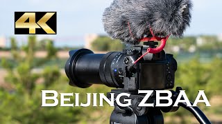 4K Beijing Capital Zbaa Runway 36L Afternoon Windy Arrivals