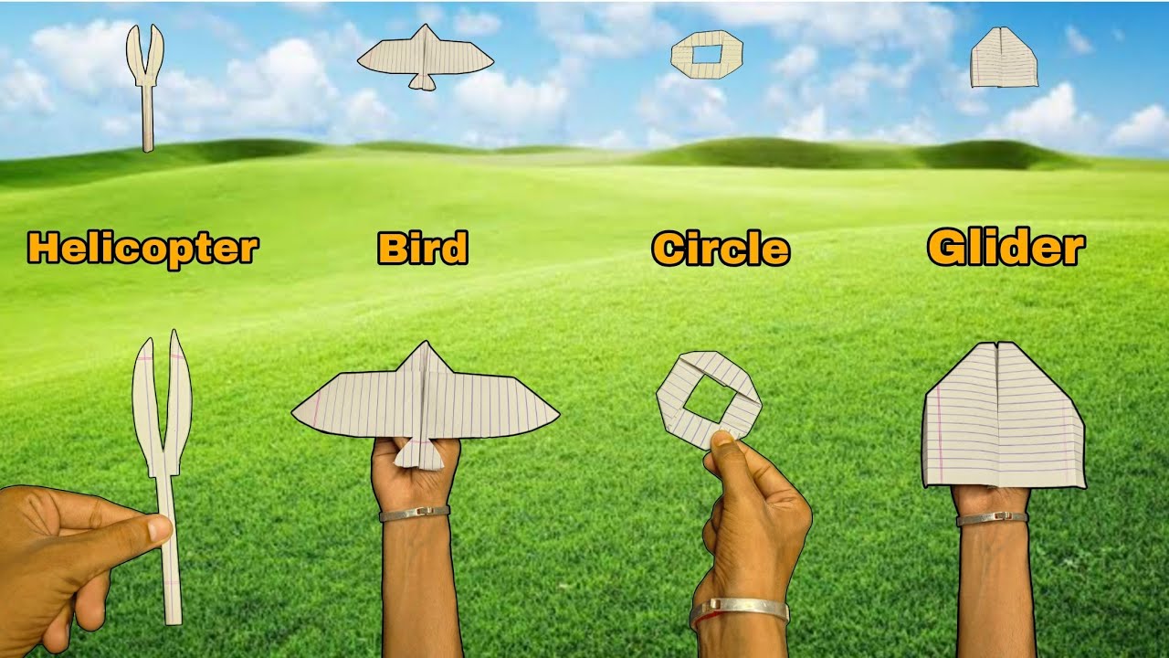 Top 4 flying bird plane, best 4 notebook flying plane, helicopter toy, bird plane, circle plane,