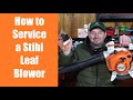 How to service a Stihl 86C petrol leaf blower yourself - diy workshop tutorial instruction