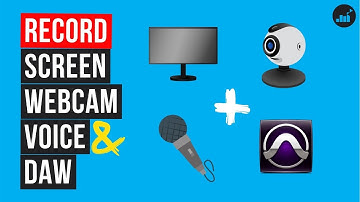 How To Record Screen and Webcam With Voice and DAW/PC Audio At The Same Time (2021)