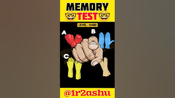 Memory Test: Guess The Correct One! |Guess Puzzle | #shorts