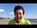 海に向かって本気宣言！