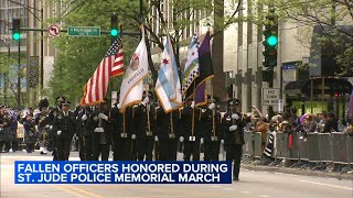 St. Jude Memorial March honors fallen CPD officers, including Luis Huesca, Aréanah Preston