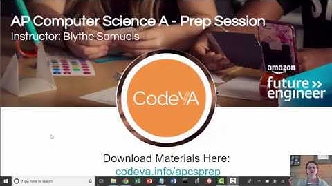 CodeVA AP Test Prep Intro Session Video