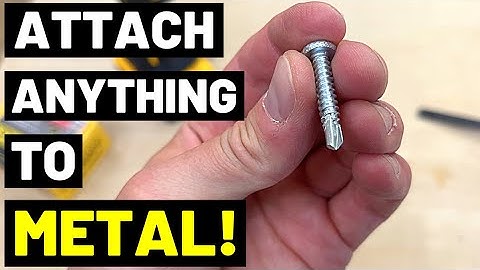 These Screws CAN DRILL STRAIGHT INTO METAL! (Self-Drilling Screws...Fasten Anything To Metal!)