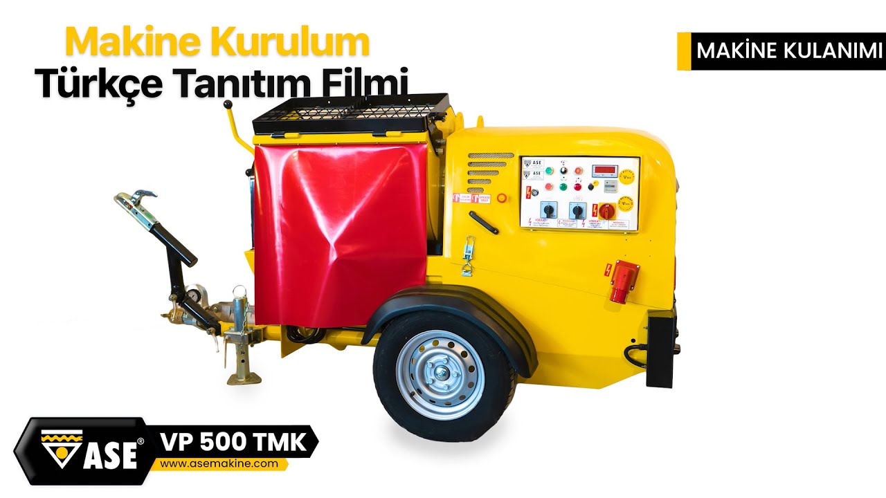 Ase Makine Vp 500 Tmk Türkçe Makine Kullanım Tanıtım Filmi
