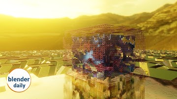 Infinite cube: Patterned split | Blender Geonodes Daily, tip 54