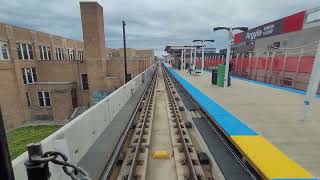 CTA Purple Line Belmont to Howard 4/18/2024 Rear POV