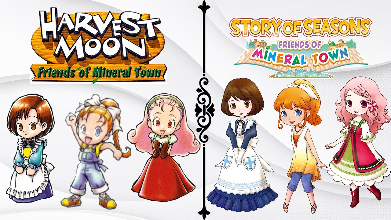 Friends Of Mineral Town übersicht Female Marriage Candidate Redesigns: Friends of Mineral Town Edition