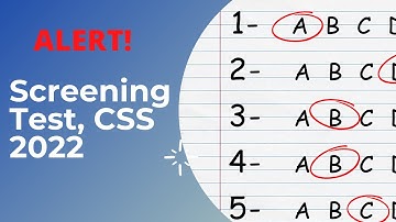 CSS 2022 Screening test