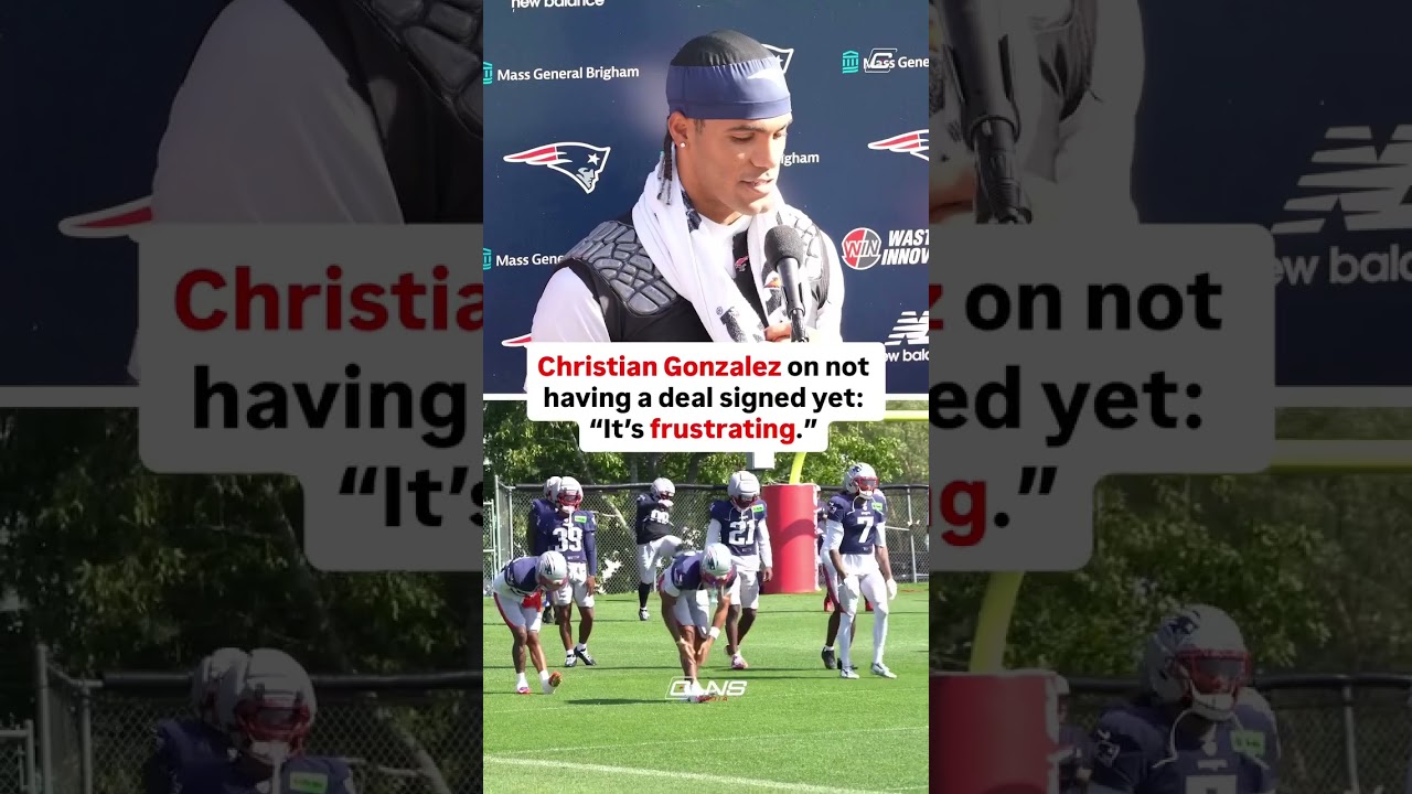Christian Gonzalez addresses his contract situation #nfl #patriots