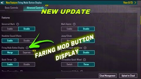 New Firing Mode Button Display in PUBG Mobile 3.5 Update