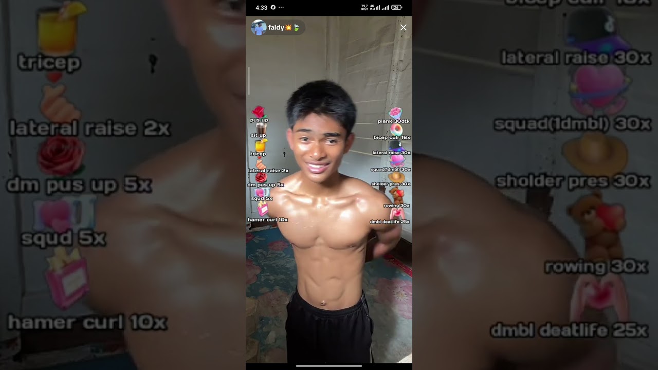 Keringatnya sampe bercucuran