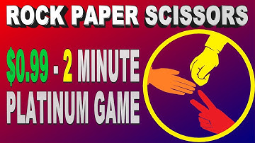 New Easy & Fast $1 Platinum | Rock Paper Scissors Breakthrough Gaming Arcade Trophy Guide (Cheats)