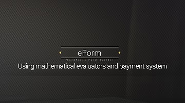 Mathematical and Payment in eForm