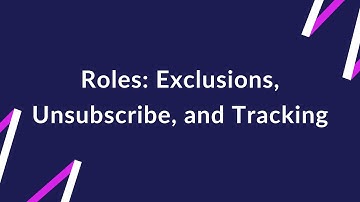 Roles: Exclusions, Unsubscribe, and Tracking | Mixmax