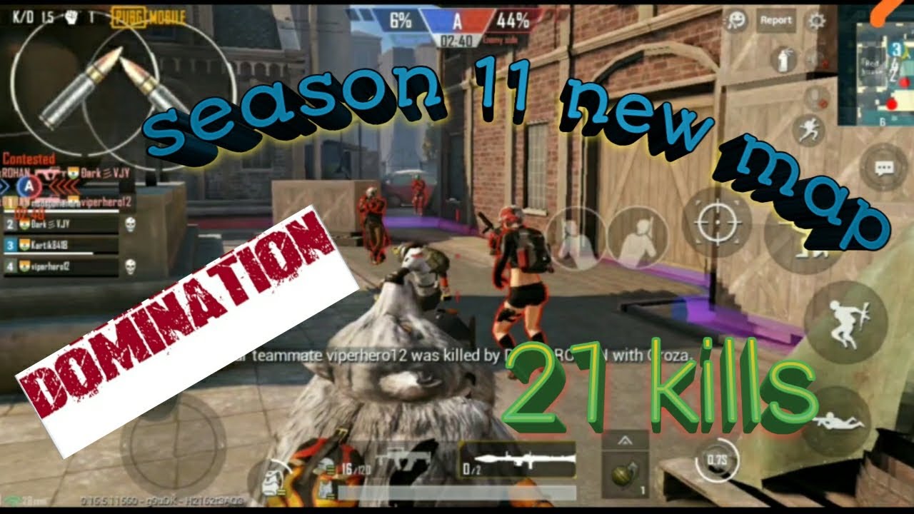 EVO GROUND : DOMINATION || HIGHEST KILLS IN SEASON 11 NEW MAP || PUBG MOBILE GAMEPLAY.