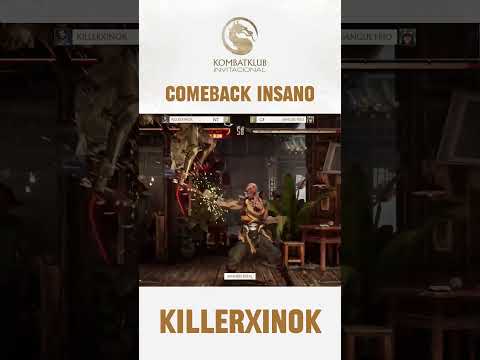 Comeback incrível do Killerxinok no Invitacional #mk1 #combos #parceria #warner #mortalkombat1