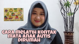 Cara melatih kontak mata anak autis dirumah!! Hanya dengan puzzle saja!!