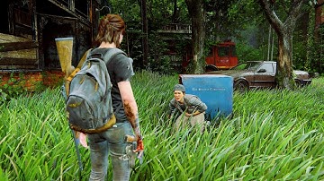 The Last Of Us Part II PS5 Remastered - Aggressive and Stealth | Grounded | Ellie Gameplay 4K60fps