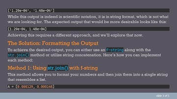 Converting List Elements to Scientific Notation in Python