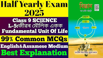 Half yearly exam 2025 | class 9 science chapter 5 important mcq | class 9 science common questions |