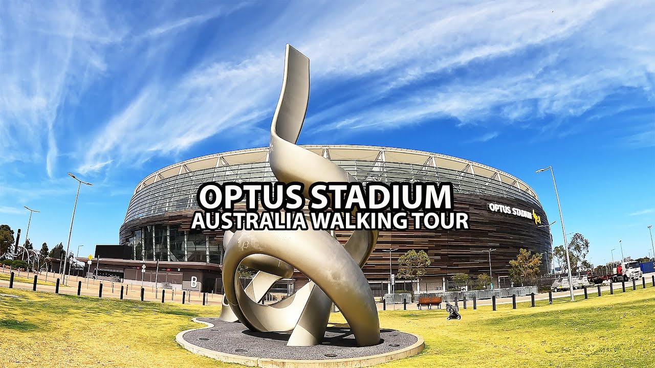 Walking Tour: OPTUS STADIUM, Perth, Australia, 4K UHD
