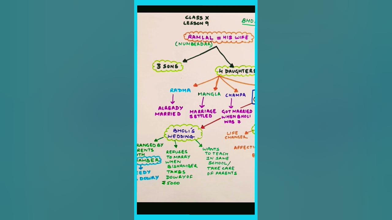 bholi-class-10-mind-map-summary-explanation-shorts
