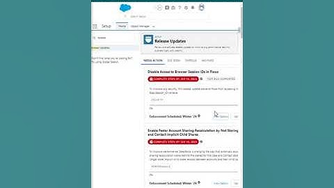 View Release Updates in Salesforce Org #inSalesforce
