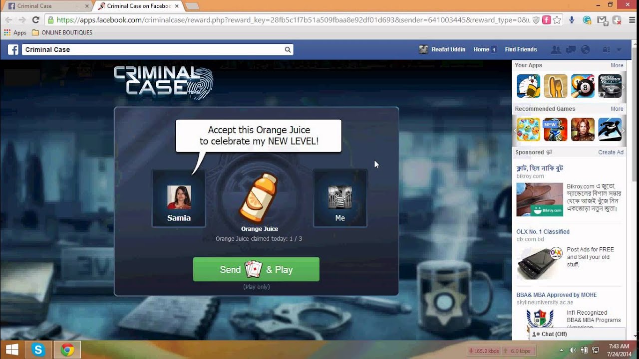 Crminal Case How To Get Free Juice , Coins , Energy , Burger , Chips Without Hacking