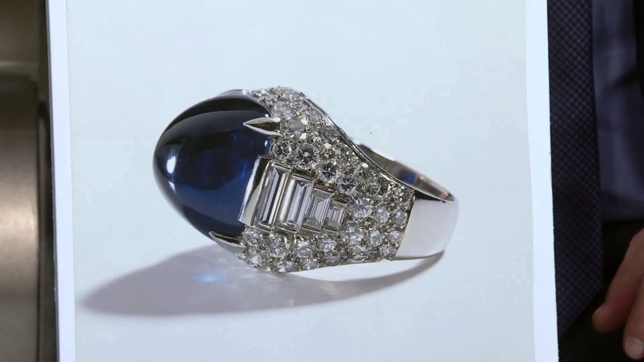 The Elizabeth Taylor 4.35cttw Sugarloaf Simulated Sapphire Ring on QVC