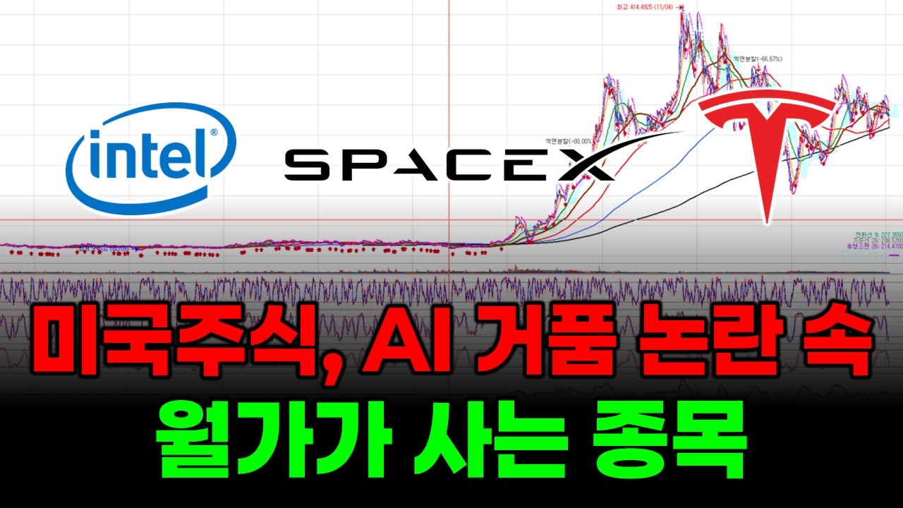 미국주식, AI 거품 논란 속 월가가 사는 종목 (인텔, 스페이스X 테슬라 블룸에너지 아이렌 네비우스