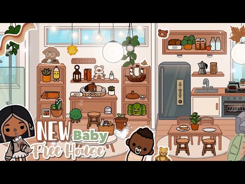 🌼New Update Free House🧺Free Items [House Design] Toca Boca