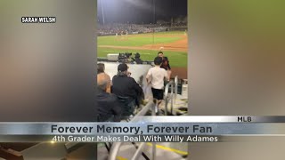 Forever memory, forever fan: Eau Claire 4th grader makes deal with Willy Adames